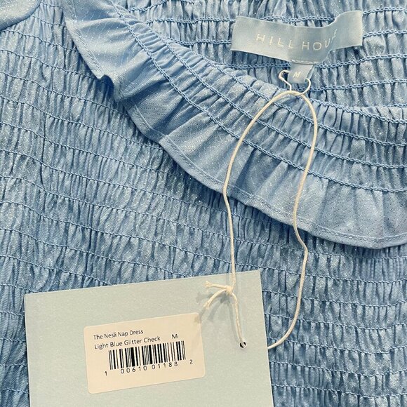 New Hill House Nesli Glitter Nap Dress Blue Medium - Picture 6 of 8